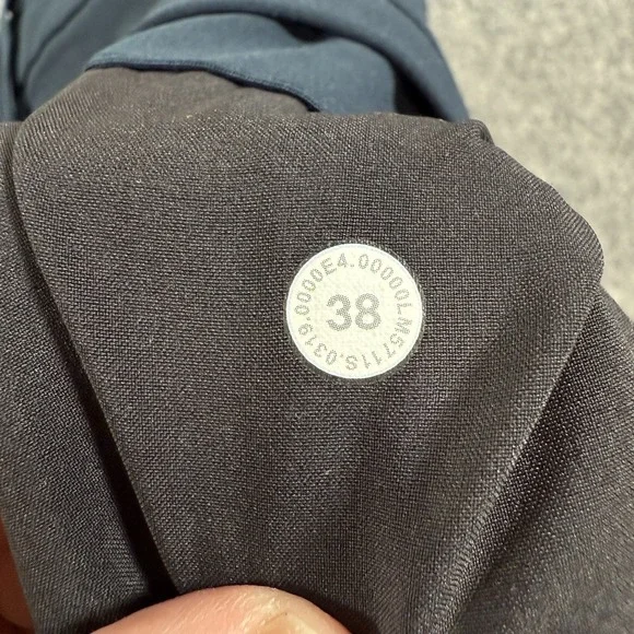 Lululemon Commission Pant Mens 38x33 Navy Slim‎ Stretch Performance Warpstreme - Picture 10 of 16